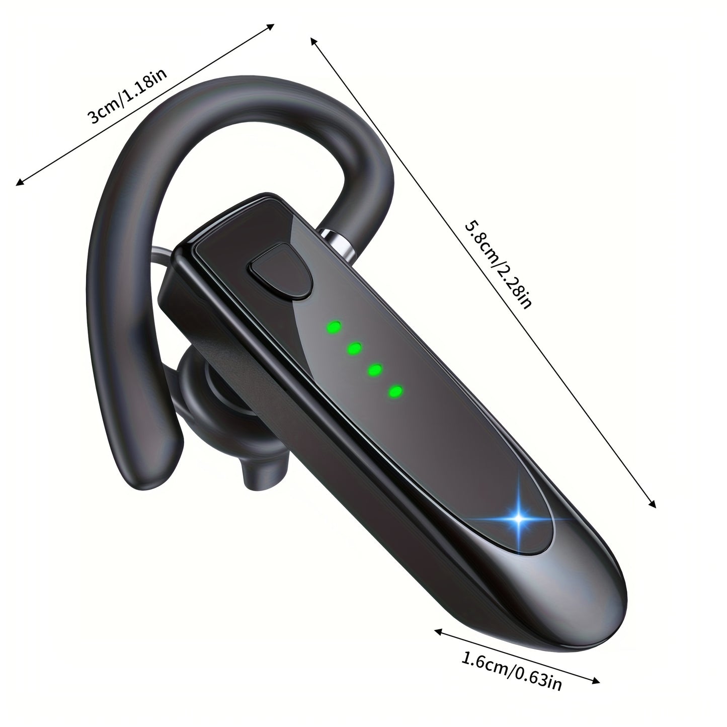 Wireless Handsfree Headset with Microphone