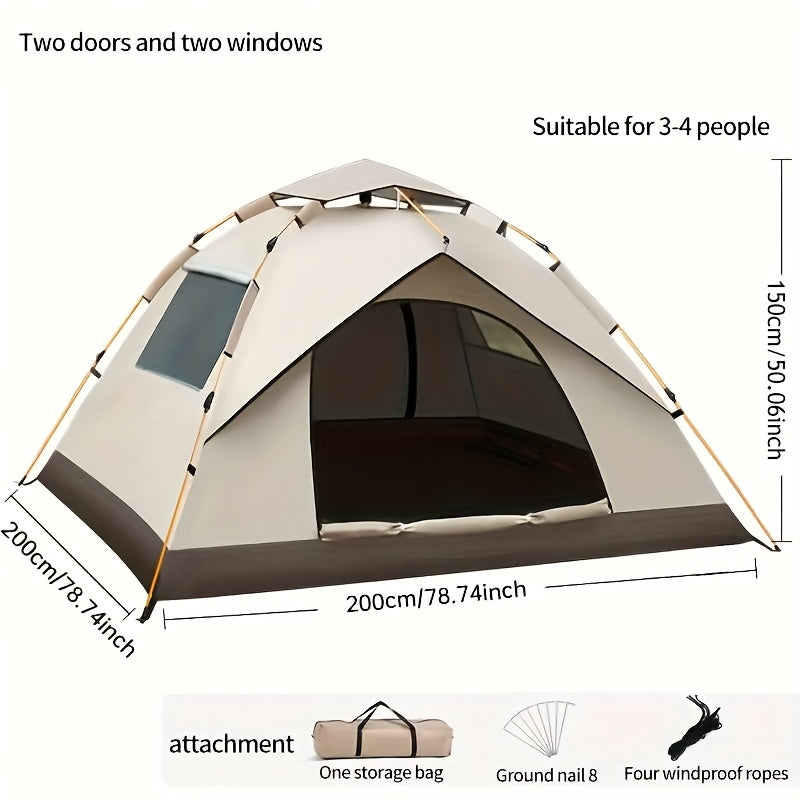 UV Repellent 4-Person Pop-Up Tent