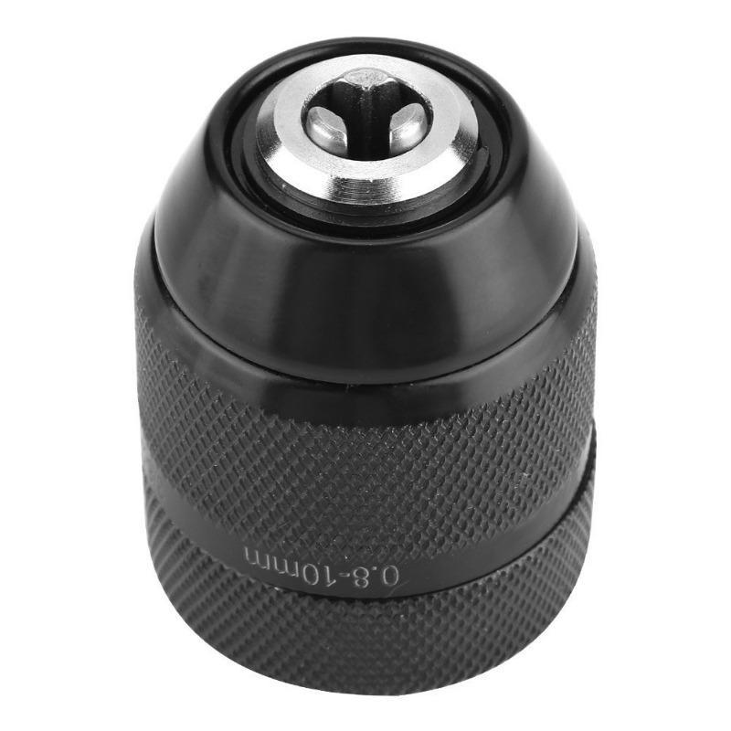 Threaded interface full metal hand-tight drill chuck