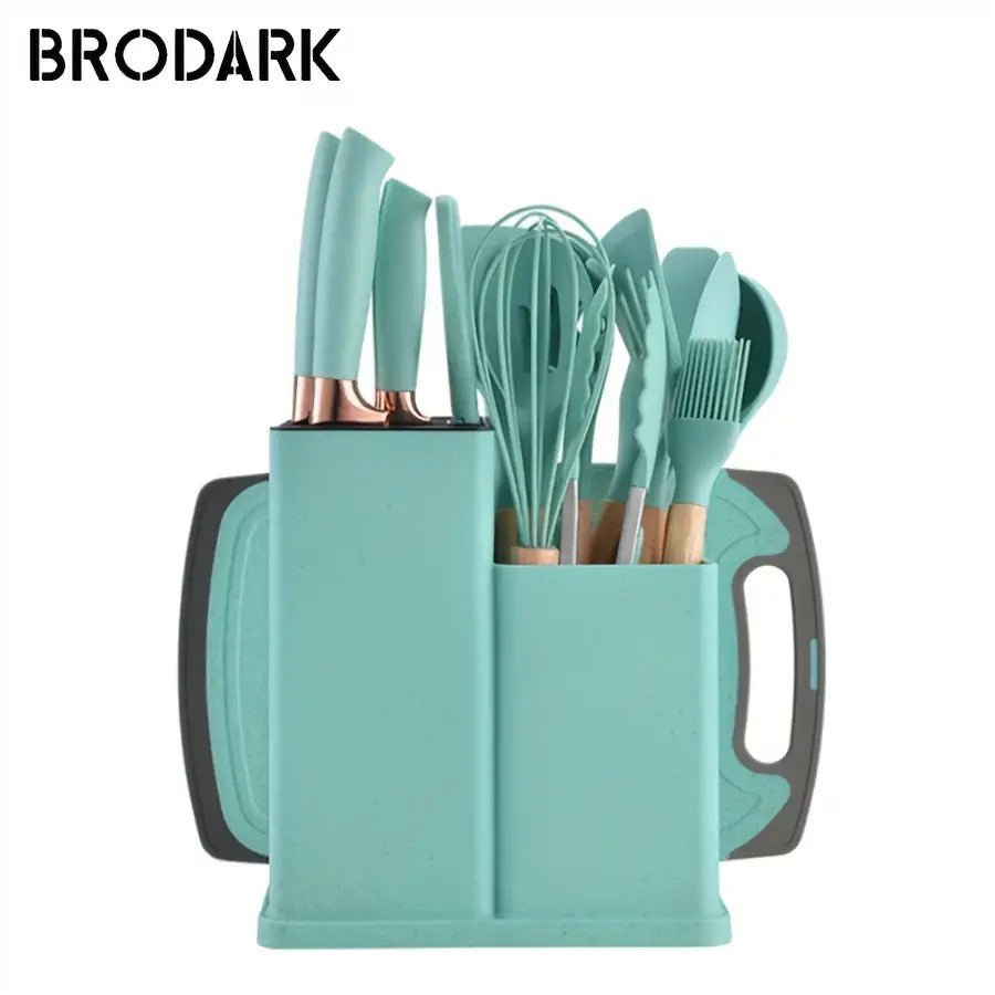 Bucket Silicone Kitchenware Set Of 19 Pieces