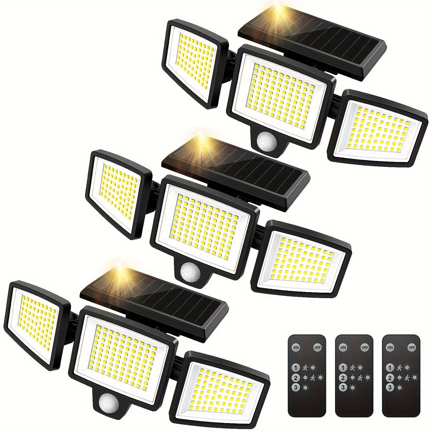 (1Pack)Solar Outdoor Light with Remote Control
