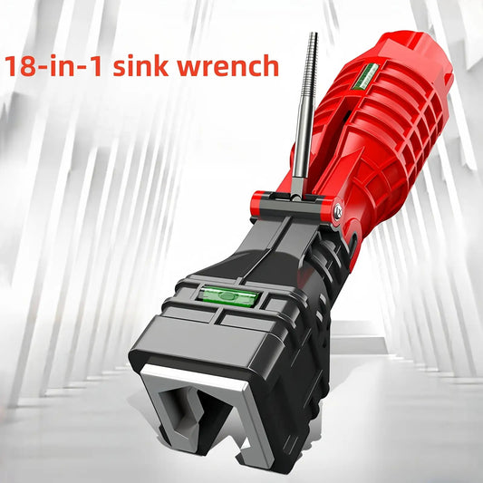 2pcs 18-in-1 multifunctional sink wrench Bathroom wrench