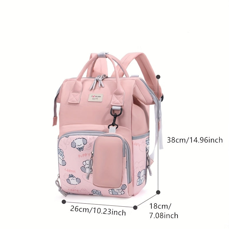 Spacious Cute Cartoon Prints Backpack