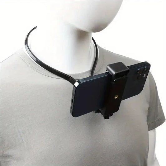 Universal Hands-Free Wearable Neck Phone Stand