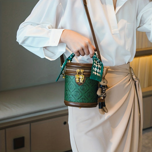 Mini Bear Cylinder Handbag