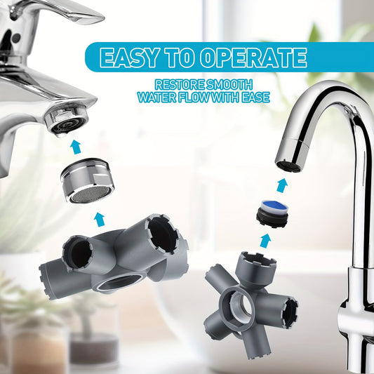 10-in-1 Faucet Aerator Key Removal Tool - Multi-Size Aerator Wrench