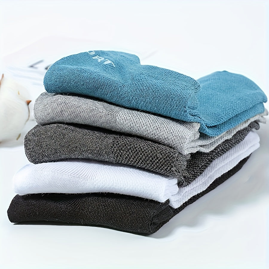 10 Pairs Of Unisex Cotton Blend Anti Odor