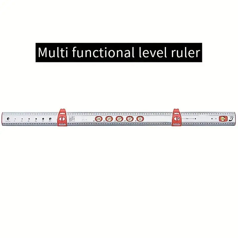 Dual-Angle Level with Red Clamps