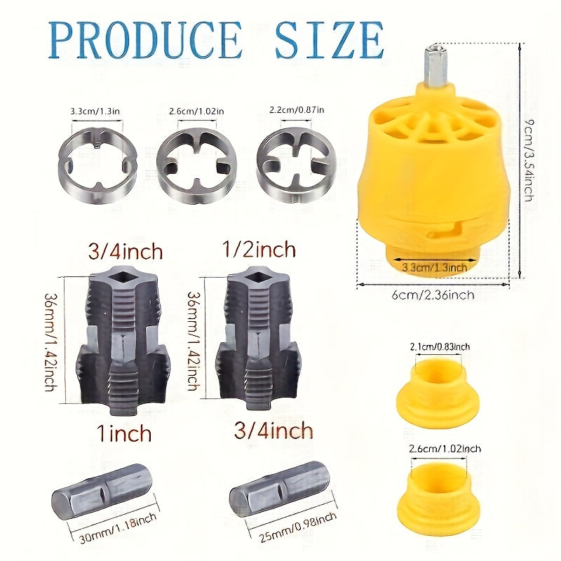 11pcs Plastic Pipe Threading Tool Set