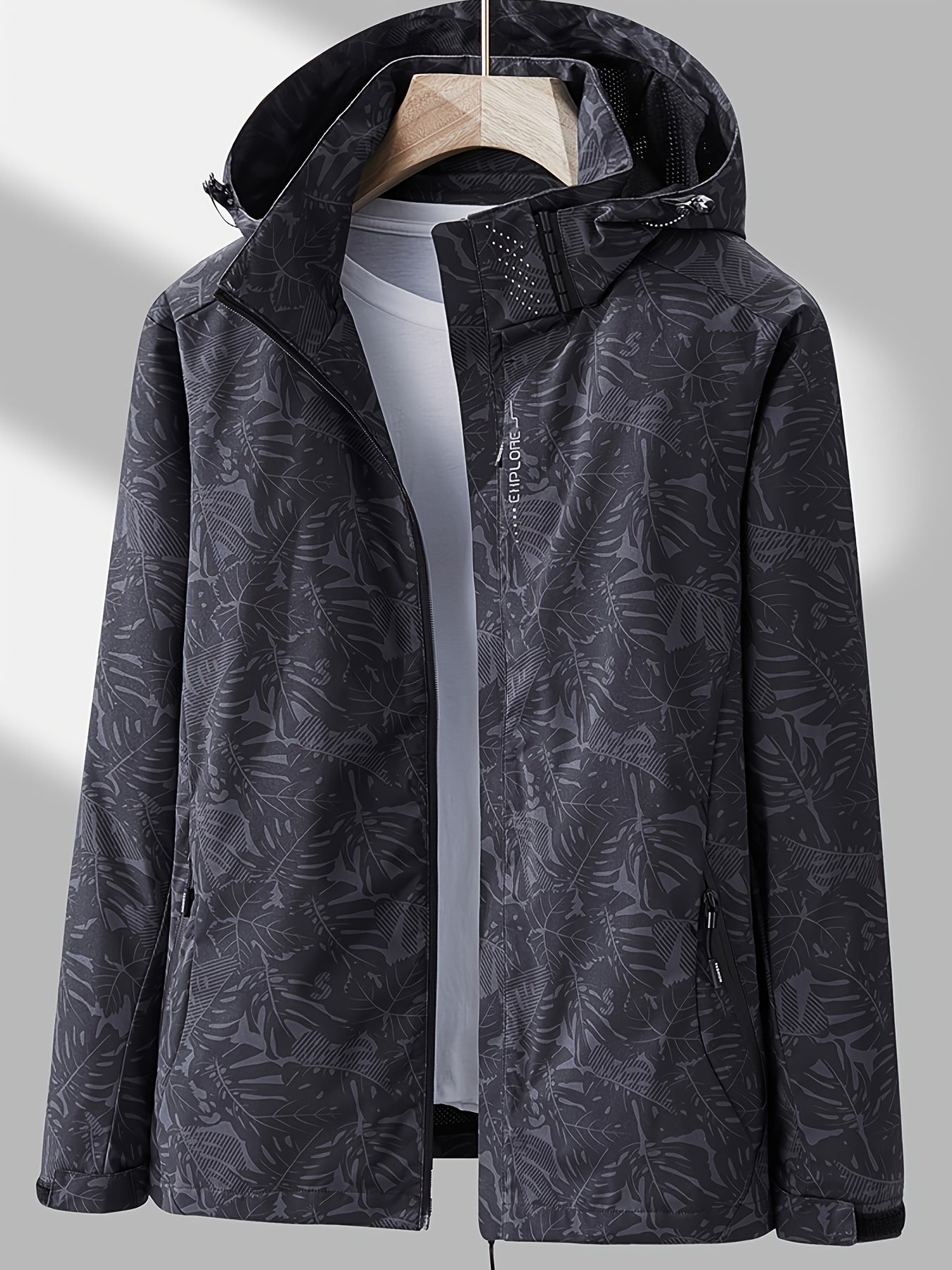 Women'S Lightweight Windproof Hooded Jacket