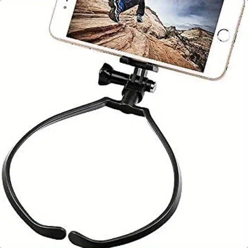 Universal Hands-Free Wearable Neck Phone Stand