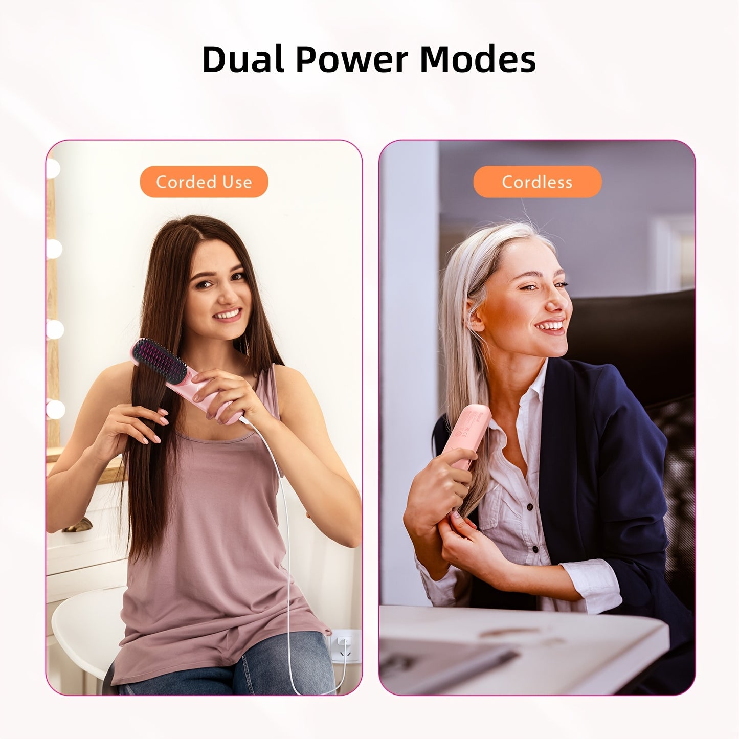 Wireless hair straightener