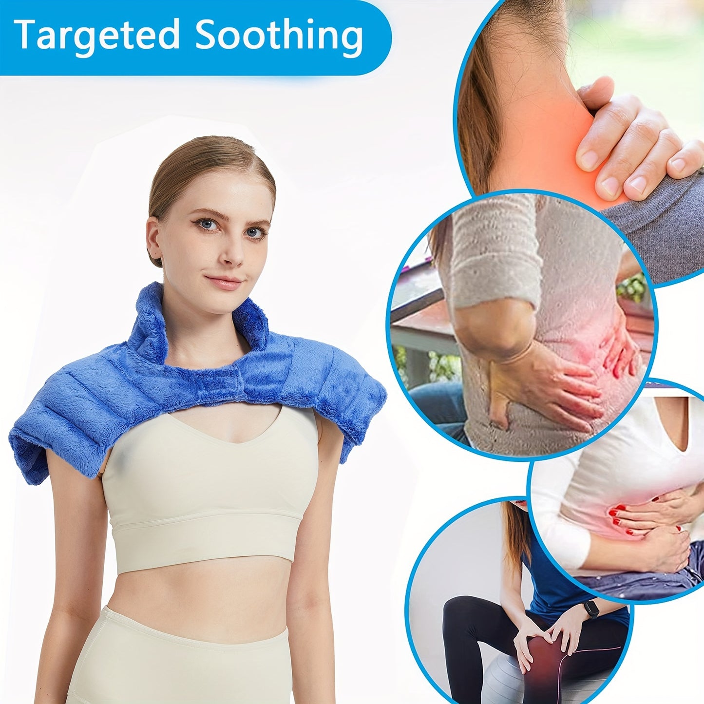 1 piece of microwaveable neck and shoulder cushion
