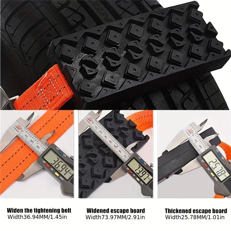 Snow, Mud, And Sand Tire Traction Device for Cars