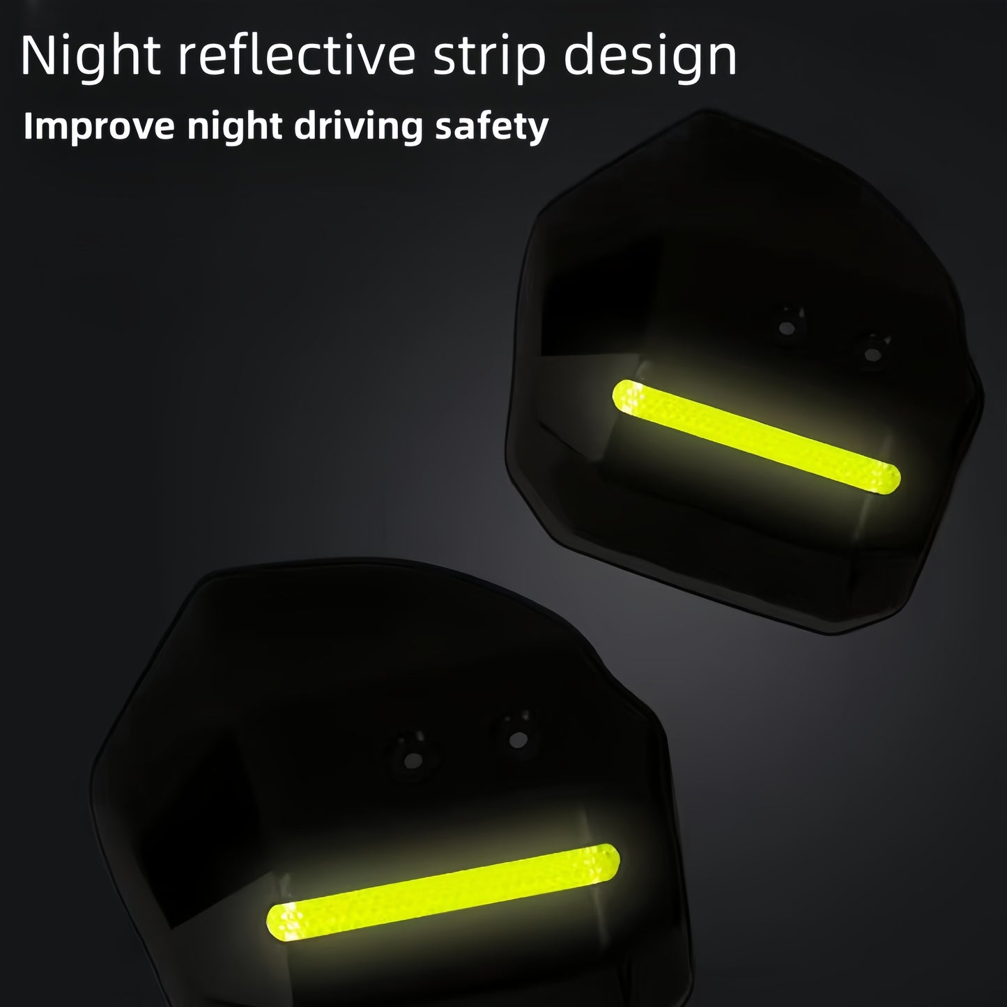 2pcs Universal Electric Bike Handlebar Wind Deflector with Strong Bearing