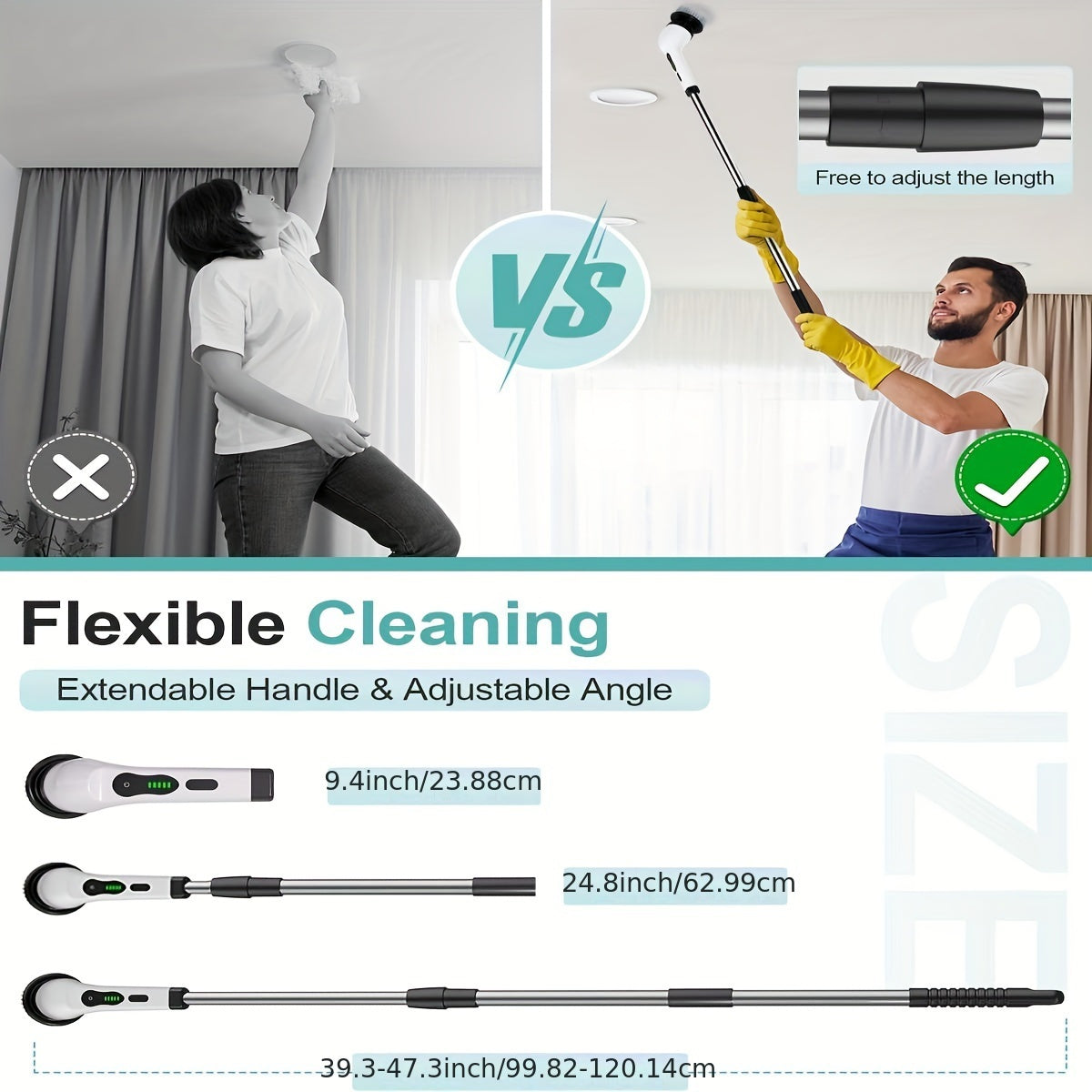 2H Power Dual Speed Cordless Electric Rotary Cleaner