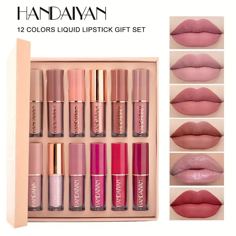 12 Colors Lip Gloss Set