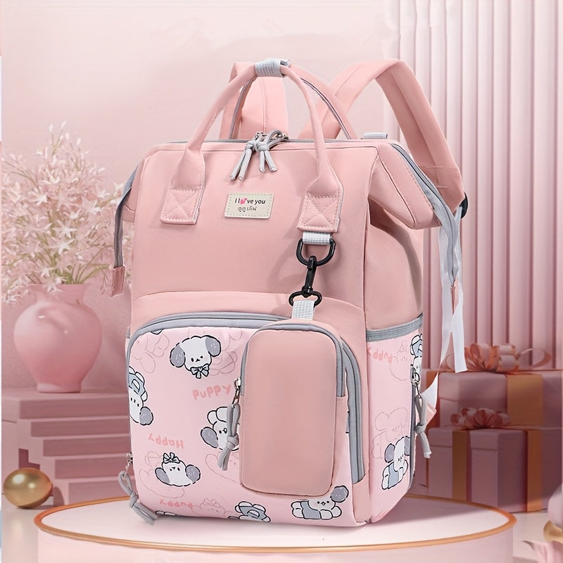 Spacious Cute Cartoon Prints Backpack
