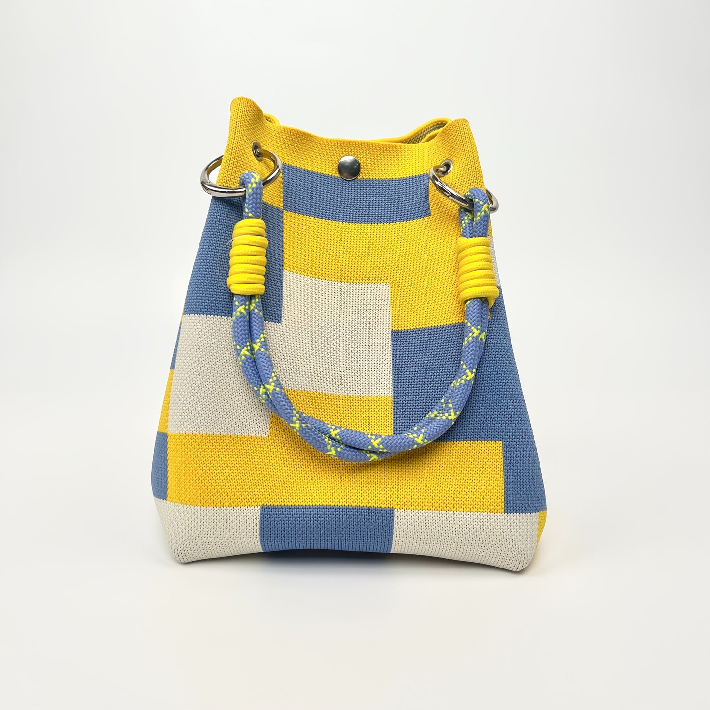 Vintage Floral Knit Handbag