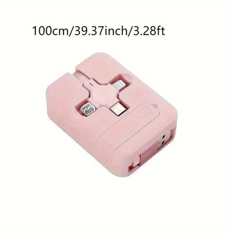 2pcs  Multi-Color Telescopic Stand Cube Data Cable