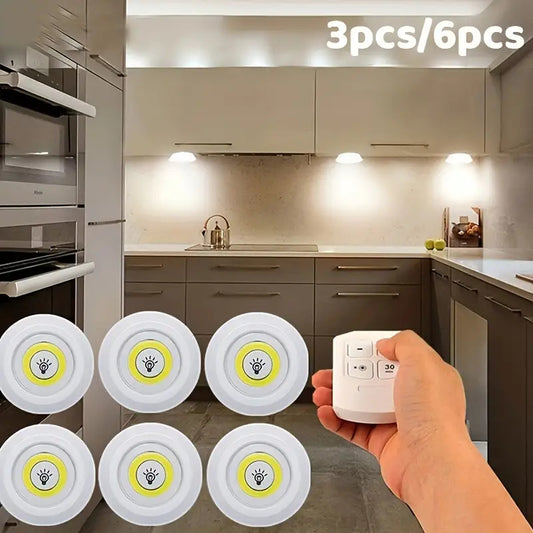3pcs Smart Wireless LED Under-Cabinet Lights