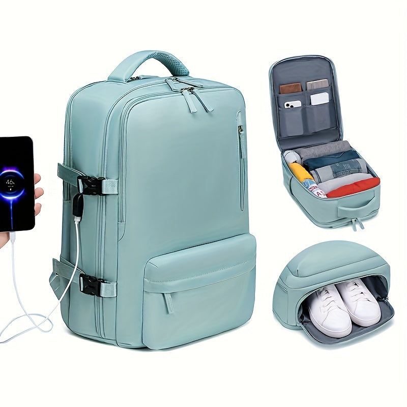 Multi functional large capacity independent compartment leisure backpack